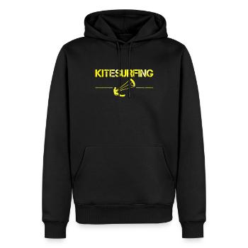 Kite surfen - Männer Premium Bio Hoodie - Schwarz - Vorne - Nico (187cm)