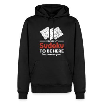 Sudoku Puzzle Sudoku Grid Sudoku lösen Sodoku - Männer Premium Bio Hoodie - Schwarz - Vorne - Nico (187cm)
