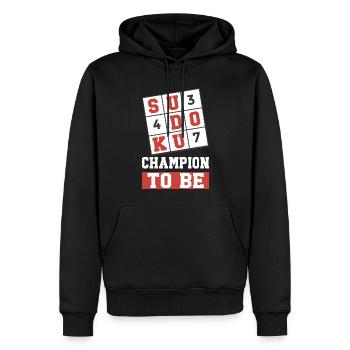 Sudoku Puzzle Sudoku Grid Sudoku lösen Sodoku - Männer Premium Bio Hoodie - Schwarz - Vorne - Nico (187cm)