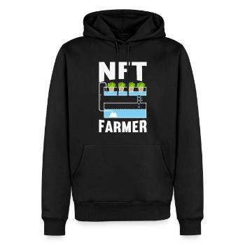 Hydroponics Indoor Gardening Horticulture - Men’s Premium Organic Hoodie - black - Front - Nico (187cm)