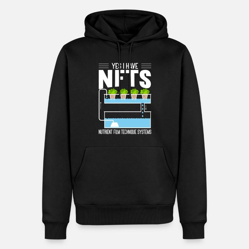 Hydroponik Indoor-Gartenbau - Männer Premium Bio Hoodie - Schwarz