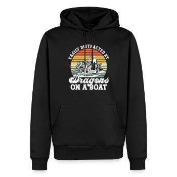 Drachenboot Pagayeur Paddeln - Sweat à capuche Premium bio Homme - noir - Devant - Nico (187cm)
