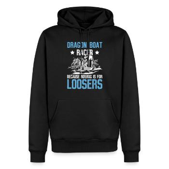 Drachenboot Und Drachenbootmannschaft - Sweat à capuche Premium bio Homme - noir - Devant - Nico (187cm)
