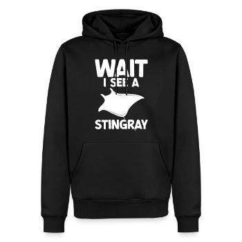 Stachelrochen - Männer Premium Bio Hoodie - Schwarz - Vorne - Nico (187cm)