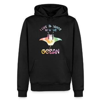 Stachelrochen - Männer Premium Bio Hoodie - Schwarz - Vorne - Nico (187cm)