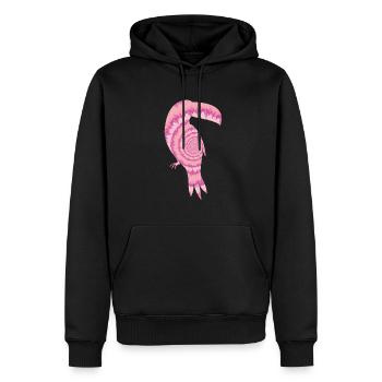 Tukan - Männer Premium Bio Hoodie - Schwarz - Vorne - Nico (187cm)