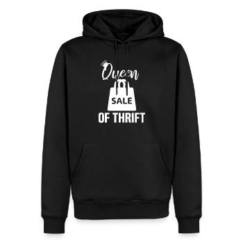 Magasin d’occasion Eco Hipster d’occasion - Sweat à capuche Premium bio Homme - noir - Devant - Nico (187cm)