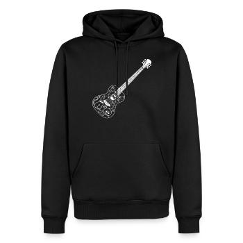 Guitar With Cats Guitar Player Cat Lover Guitarist - Männer Premium Bio Hoodie - Schwarz - Vorne - Nico (187cm)