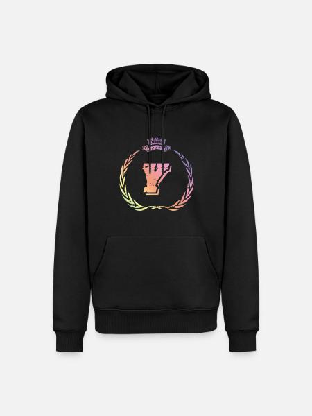 Y Buchstabe Kranz - Männer Premium Bio Hoodie - Schwarz