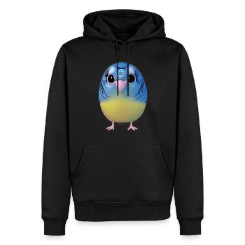 Observation des oiseaux - Sweat à capuche Premium bio Homme - noir - Devant - Nico (187cm)