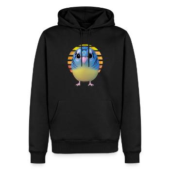Observation des oiseaux - Sweat à capuche Premium bio Homme - noir - Devant - Nico (187cm)