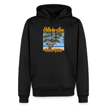 Plettenberg Bay Afrique du Sud - Sweat à capuche Premium bio Homme - noir - Devant - Nico (187cm)
