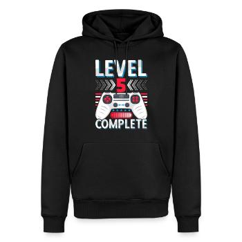 5ème anniversaire de mariage Cadeau Homme Femme Mari Femme - Sweat à capuche Premium bio Homme - noir - Devant - Nico (187cm)