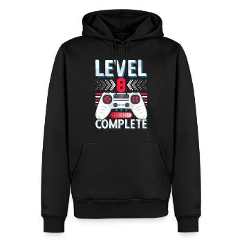 8. Hochzeitstag Geschenk Mann Frau Ehemann Ehefrau - Männer Premium Bio Hoodie - Schwarz - Vorne - Nico (187cm)