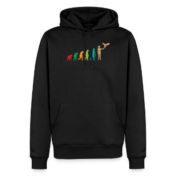 Falconry Falconer Evolution - Männer Premium Bio Hoodie - Schwarz - Vorne - Nico (187cm)