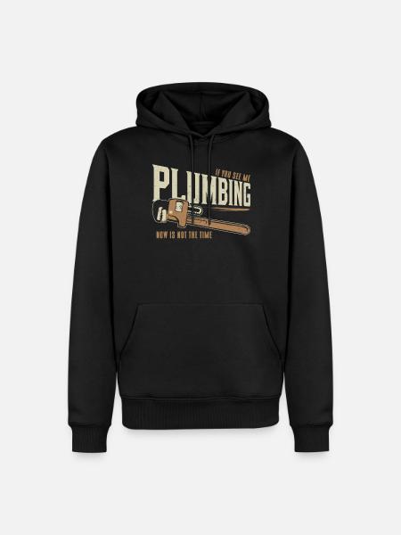 Plumbing Plumber Vintage If You - Herre Premium økologisk hoodie - sort
