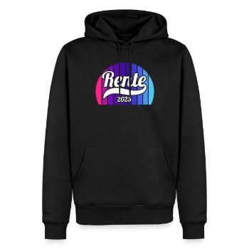 Rentner 2023 Rentnerin 2023 Rente 2023 - Männer Premium Bio Hoodie - Schwarz - Vorne - Nico (187cm)