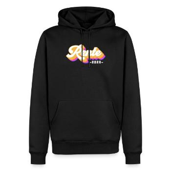 Rentner 2023 Rentnerin 2023 Rente 2023 - Männer Premium Bio Hoodie - Schwarz - Vorne - Nico (187cm)