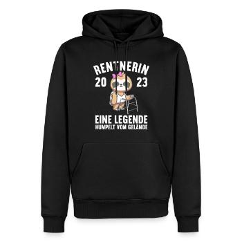 Pension Retirement Farewell Colleague Pensioner 2023 - Men’s Premium Organic Hoodie - black - Front - Nico (187cm)