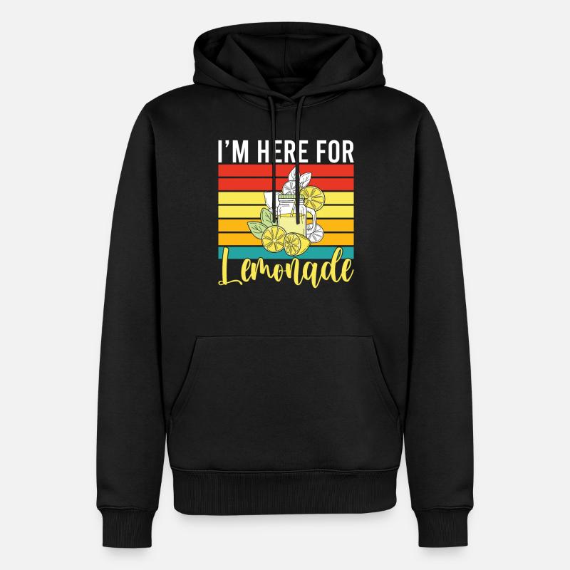 Limonade-Geschenk-Ideen - Männer Premium Bio Hoodie - Schwarz
