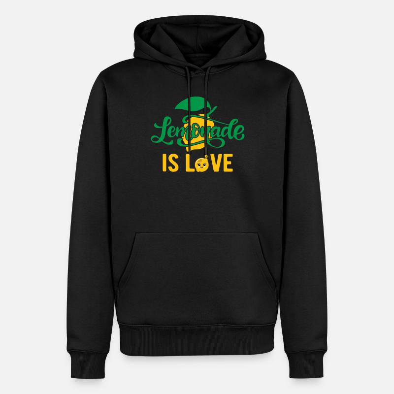 Limonade Geschenkideen - Männer Premium Bio Hoodie - Schwarz