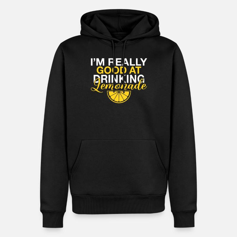 Limonade Geschenkideen - Männer Premium Bio Hoodie - Schwarz