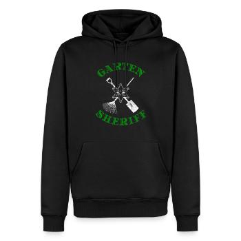 Gärtner Garten Sheriff Hobbygärtner Gartenarbeit - Männer Premium Bio Hoodie - Schwarz - Vorne - Nico (187cm)