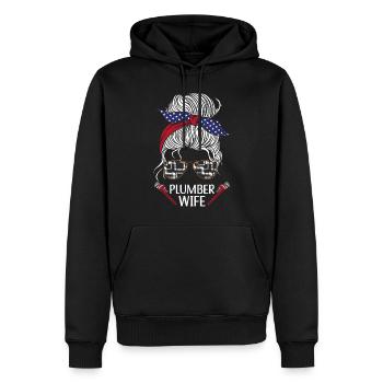 Plomberie Plombier Femme Lunettes de soleil - Sweat à capuche Premium bio Homme - noir - Devant - Nico (187cm)