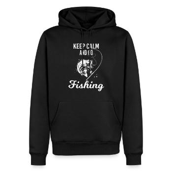Angeln Opa papa - Männer Premium Bio Hoodie - Schwarz - Vorne - Nico (187cm)