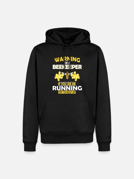 Bienenzucht und Honig - Männer Premium Bio Hoodie - Schwarz