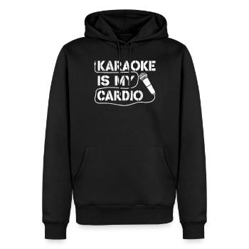 Karaoke Singer Vintage Karaoke Is - Männer Premium Bio Hoodie - Schwarz - Vorne - Nico (187cm)