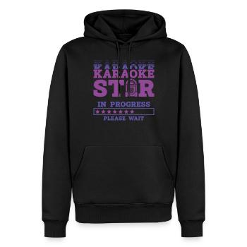 Karaoke Singer Karaoke Star In - Männer Premium Bio Hoodie - Schwarz - Vorne - Nico (187cm)
