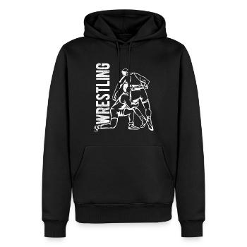 Grappling Martial Arts Wrestling - Männer Premium Bio Hoodie - Schwarz - Vorne - Nico (187cm)