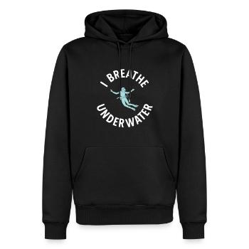 Apnoetaucher Freitaucher Taucher - Männer Premium Bio Hoodie - Schwarz - Vorne - Nico (187cm)