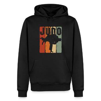 Japanischer Kampfsport Judo - Männer Premium Bio Hoodie - Schwarz - Vorne - Nico (187cm)