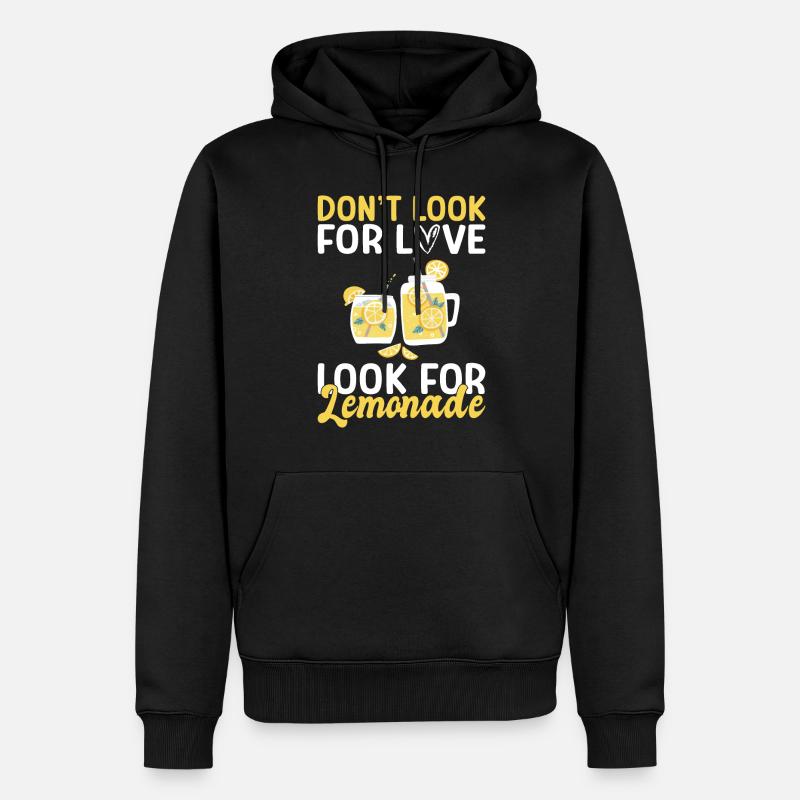 Limonade Geschenkideen - Männer Premium Bio Hoodie - Schwarz