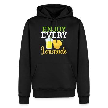 Limonade-Geschenk-Ideen - Männer Premium Bio Hoodie - Schwarz - Vorne - Nico (187cm)