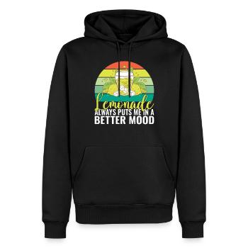 Limonade-Geschenk-Ideen - Männer Premium Bio Hoodie - Schwarz - Vorne - Nico (187cm)