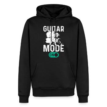 Bass Guitarist Bass Guitar Player - Guitar Mode On - Männer Premium Bio Hoodie - Schwarz - Vorne - Nico (187cm)