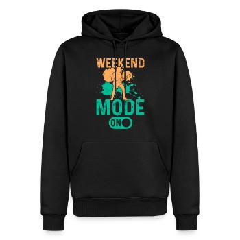 Guitar Mode On - Bass Guitar Player Bass Guitarist - Männer Premium Bio Hoodie - Schwarz - Vorne - Nico (187cm)