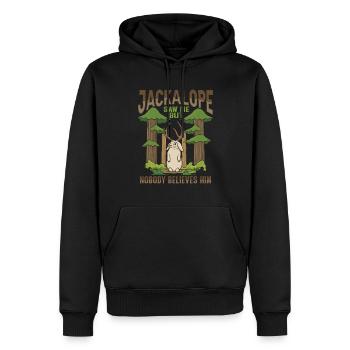 Mythical Creatures Cryptid Design pour Jackalo - Sweat à capuche Premium bio Homme - noir - Devant - Nico (187cm)