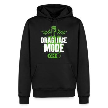 Drag Racing Race Car Drag Race - Männer Premium Bio Hoodie - Schwarz - Vorne - Nico (187cm)