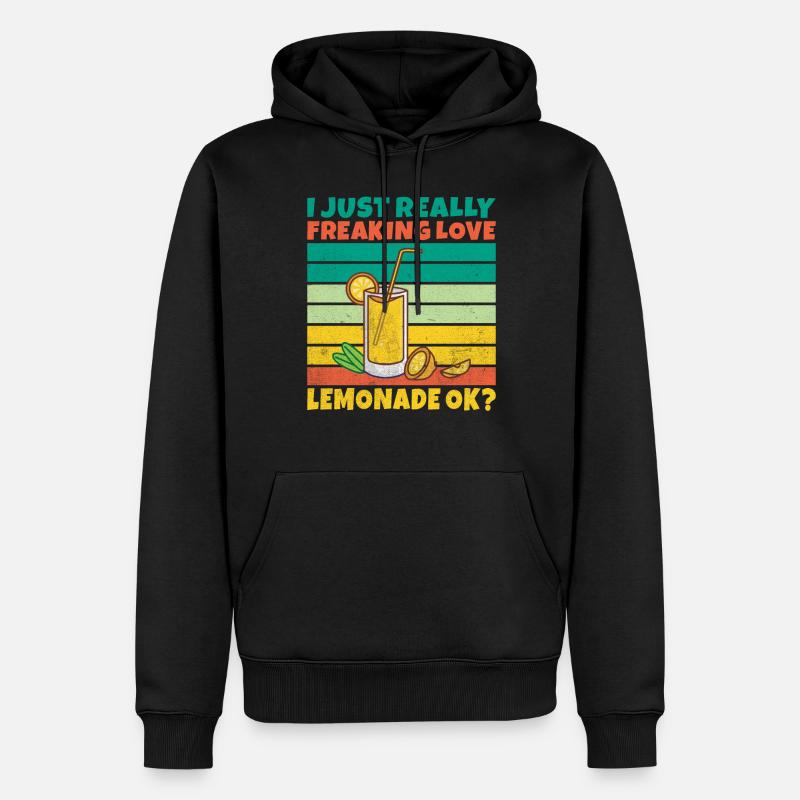 Limonade Geschenkideen - Männer Premium Bio Hoodie - Schwarz