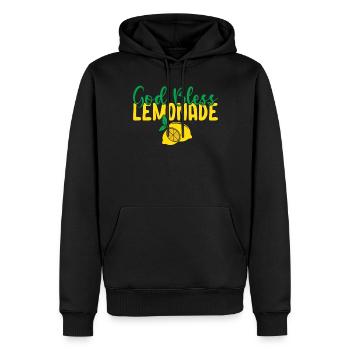 Limonade Geschenkideen - Männer Premium Bio Hoodie - Schwarz - Vorne - Nico (187cm)