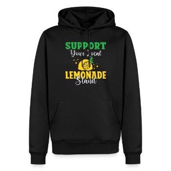 Limonade-Geschenk-Ideen - Männer Premium Bio Hoodie - Schwarz - Vorne - Nico (187cm)