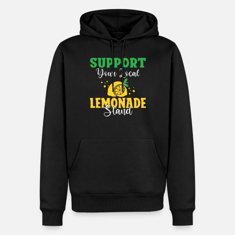 Limonade-Geschenk-Ideen - Männer Premium Bio Hoodie - Schwarz