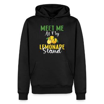 Limonade-Geschenk-Ideen - Männer Premium Bio Hoodie - Schwarz - Vorne - Nico (187cm)