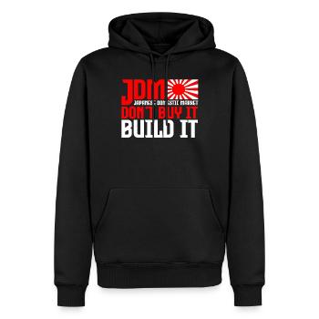 JDM Motorsport Auto Tuning Automotive - Männer Premium Bio Hoodie - Schwarz - Vorne - Nico (187cm)