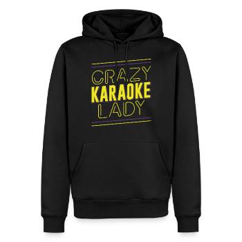 Karaoke Singer Crazy Karaoke Lady - Männer Premium Bio Hoodie - Schwarz - Vorne - Nico (187cm)