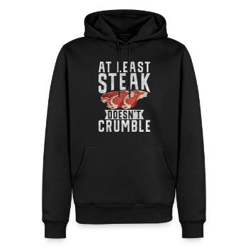 Steak Lover Steak Geschenk - Männer Premium Bio Hoodie - Schwarz - Vorne - Nico (187cm)